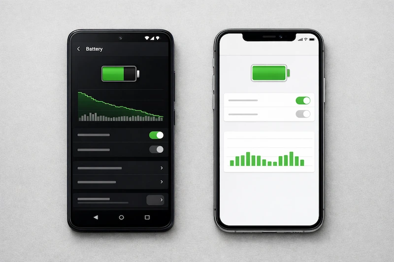 Swollen phone battery indicating replacement needed