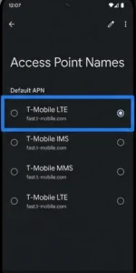 Reset APN settings to default to fix mobile data not working on Android phones