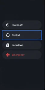 Restarting smartphone to fix mobile data not working and refresh network connection