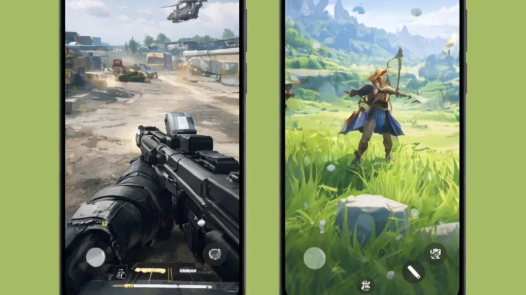 iQOO Z11x 5G vs Redmi 15 5G gaming performance comparison showing FPS and open world gameplay